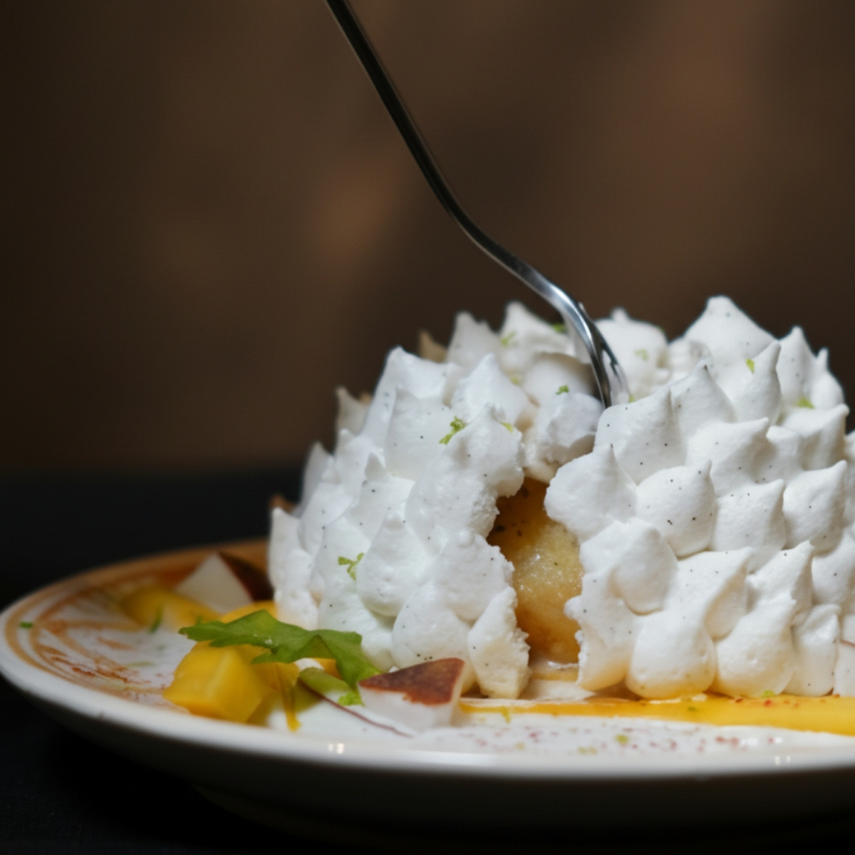 Baba au rhum passion mangue vanille